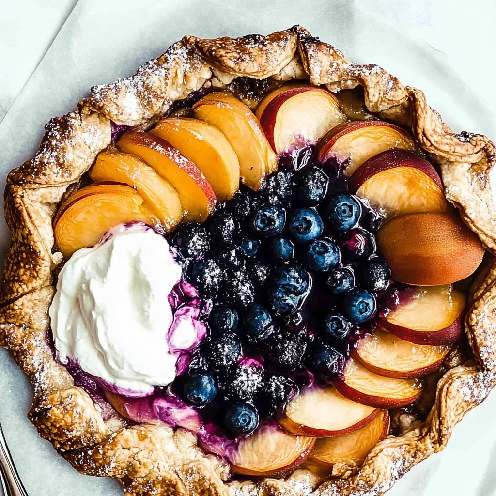 Peach Blueberry Galette Recipe