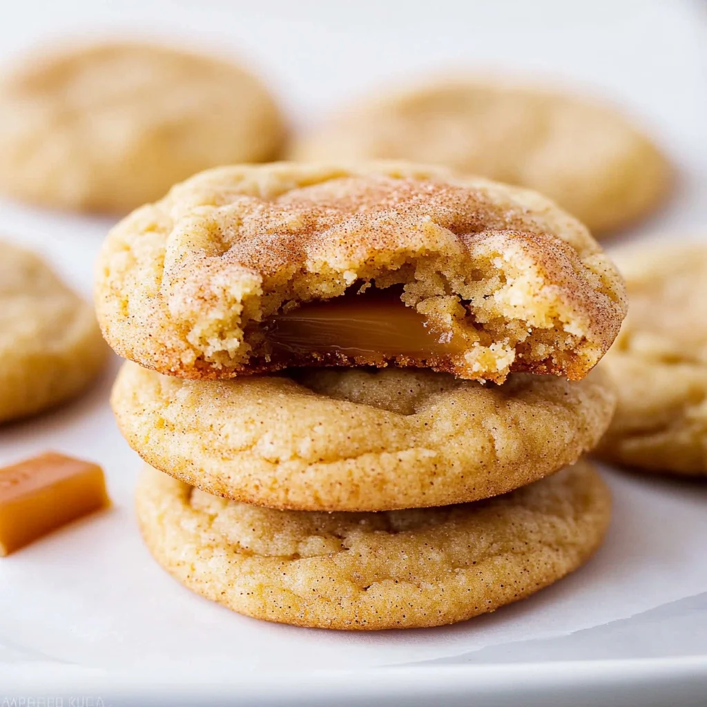 Soft Caramel Snickerdoodles