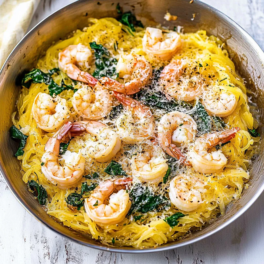 Spaghetti Squash Shrimp Scampi Recipe