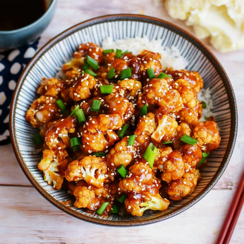 Sticky Sesame Cauliflower