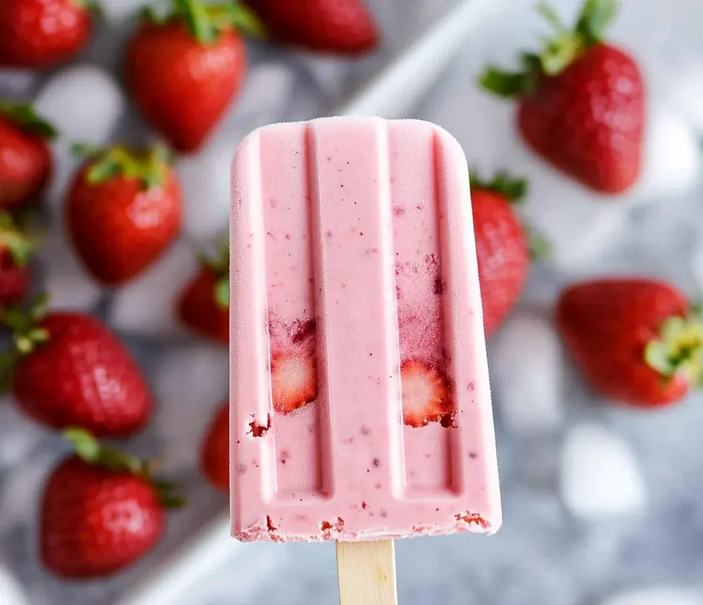 Strawberry Cheesecake Popsicles Recipe