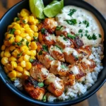 Street Corn Chicken Rice Bowl