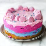 Vegan Cotton Candy Ice Cream Cake