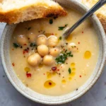 Vegan Garlic Chickpea Soup