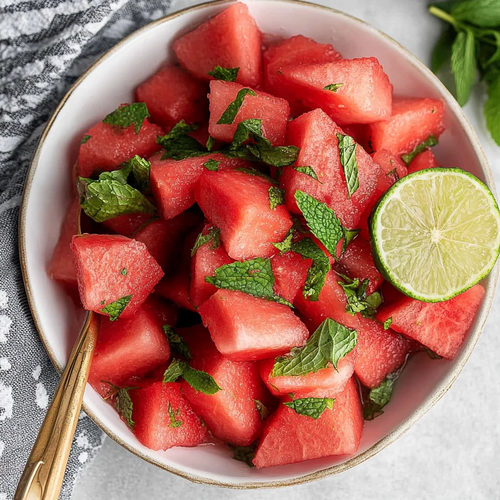 Watermelon Mojito Salad