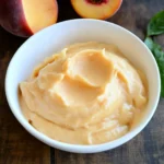 5-Minute Healthy Peach Frozen Yogurt