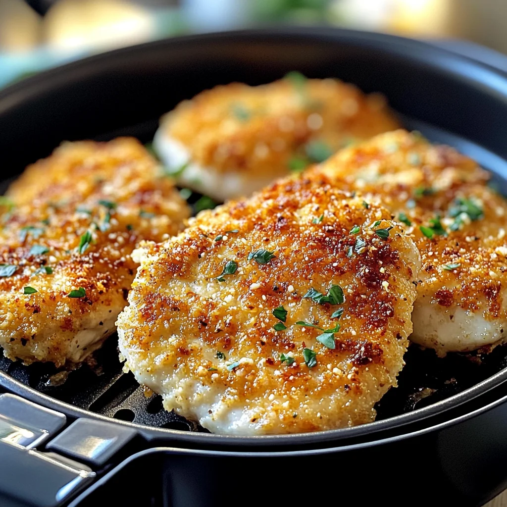 Air Fryer Parmesan Crusted Chicken