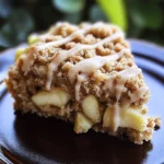 Apple Crumb Cake with Cinnamon Apple Drizzle