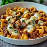 Beefy Tortellini Bake