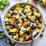 Blueberry Peach Feta Salad