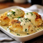 Chicken Pillows with Creamy Parmesan Sauce