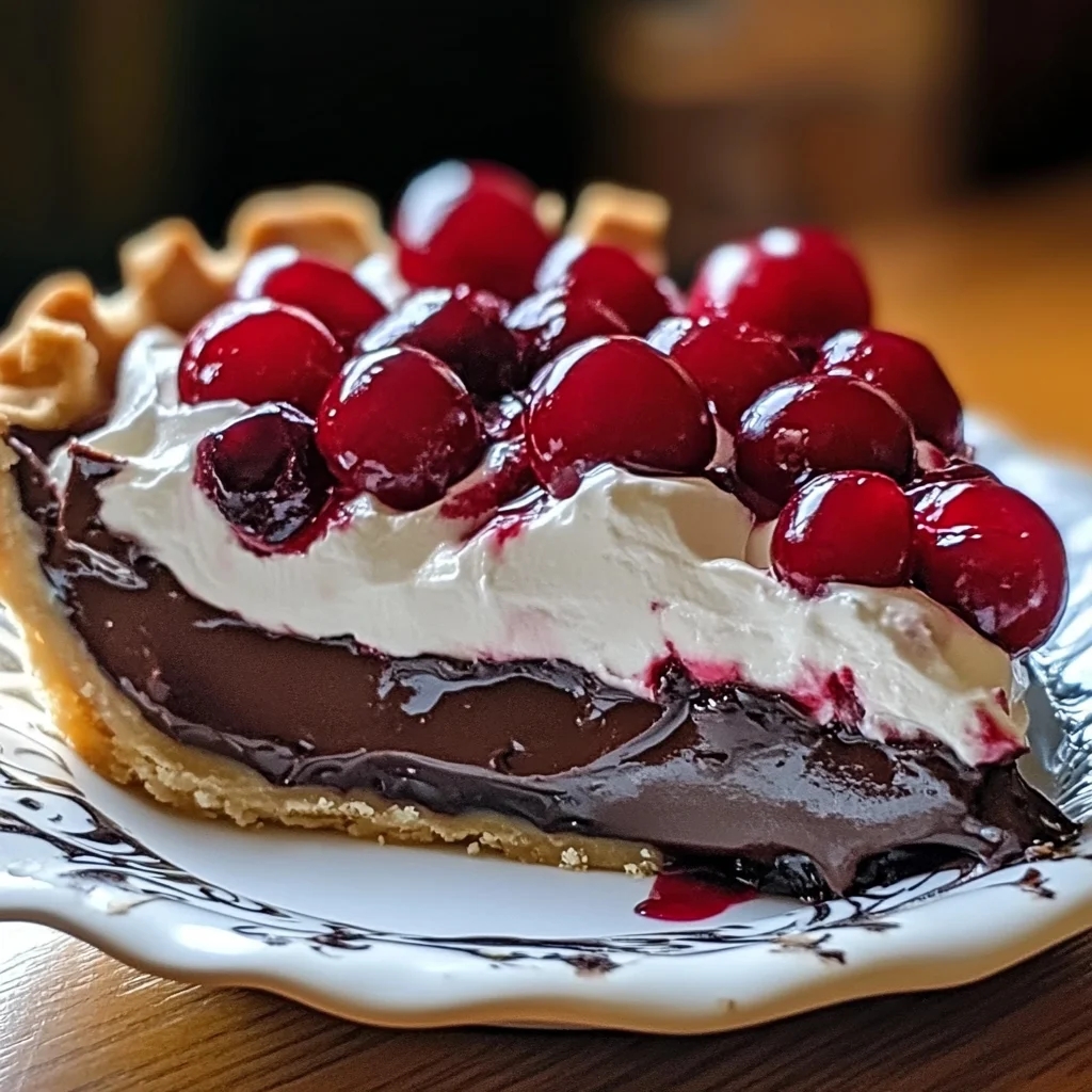 Chocolate Cherry Cream Pie