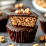 Chocolate Peanut Butter Rice Krispie Cups