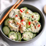 Easy California Roll Cucumber Salad