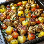 Hawaiian Chicken Sheet Pan Dinner