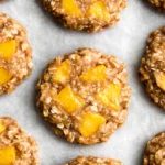 Healthy Peach Oatmeal Breakfast Cookies