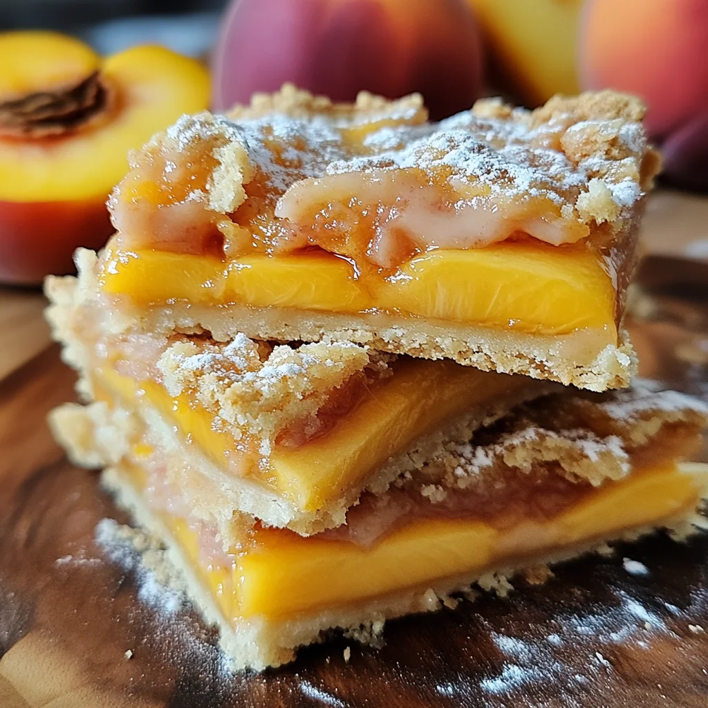 Heavenly Summer Peach Bars