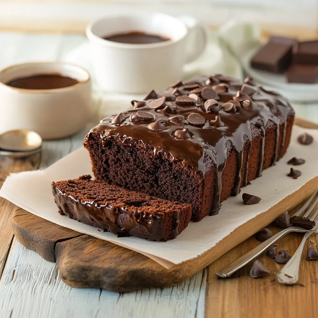 Hot Fudge Brownie Bread