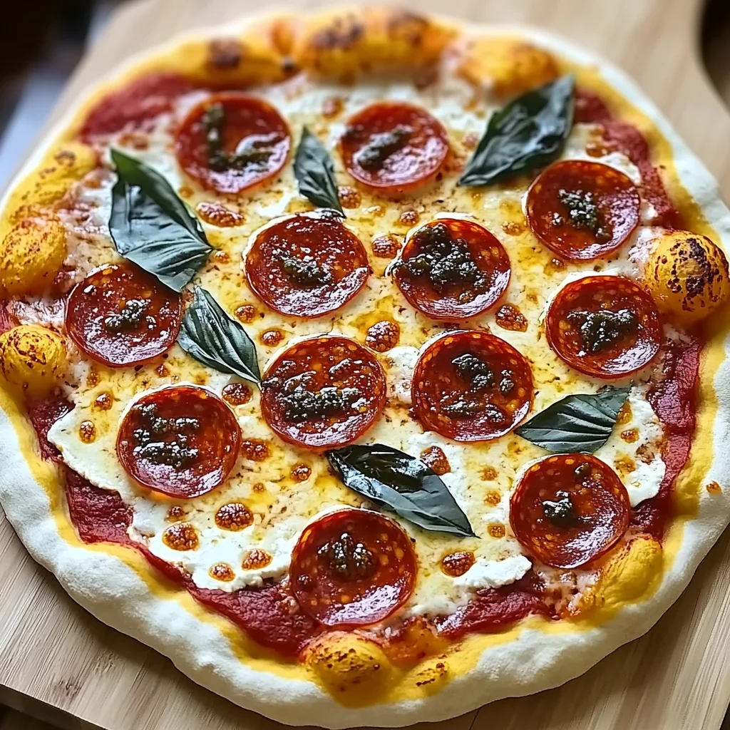 Hot Honey Pepperoni Ricotta Pizza : A Pizza Recipe