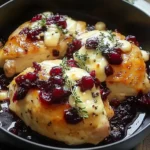 Impressive Cranberry Brie Stuffed Chicken