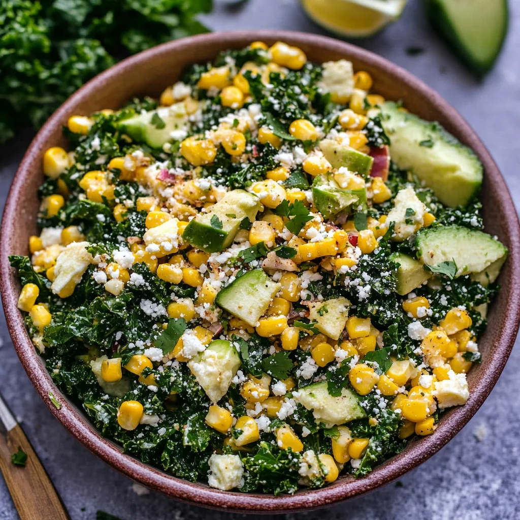 Mexican Street Corn Kale Salad
