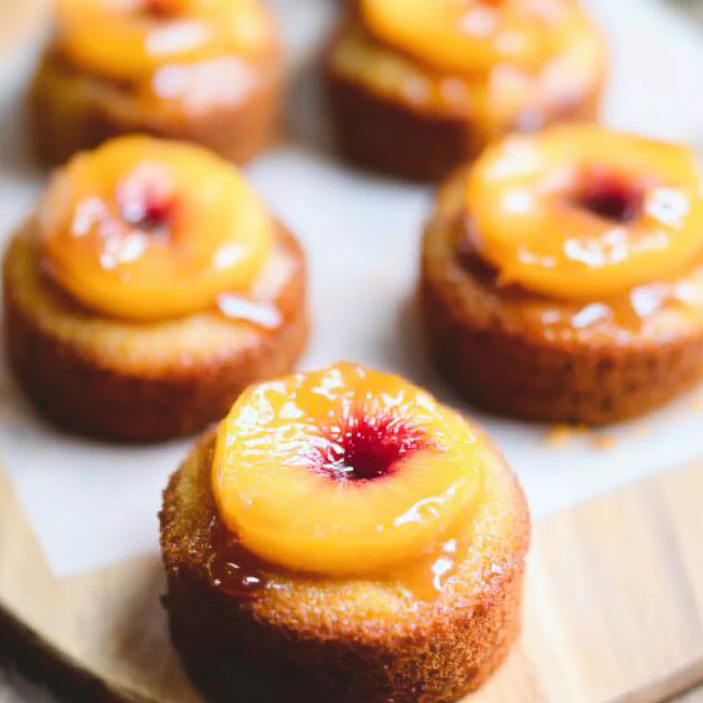 Peach Upside Down Mini Cakes