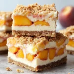 Peaches and Cream Desserts: Irresistible Peach Cobbler Cheesecake Bars for Every Occasion