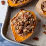 Pecan pie double baked sweet potatoes