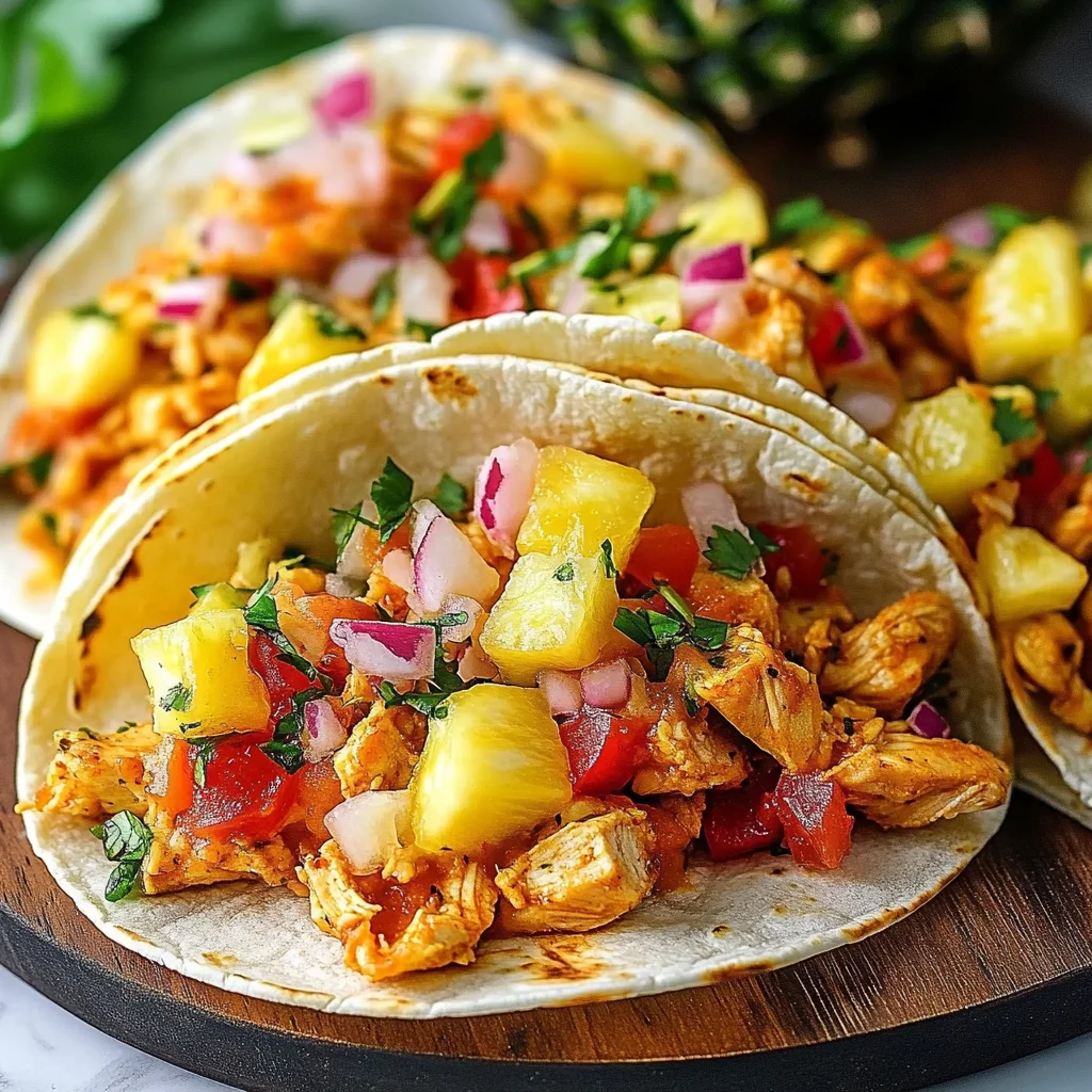 Pineapple Chicken Tacos