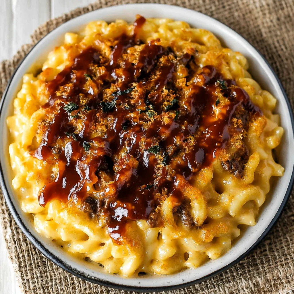 Pulled beef Mac and Cheese