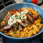 Steak Queso Rice : A Flavorful Recipe