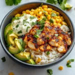 Street Corn Chicken Rice Bowl
