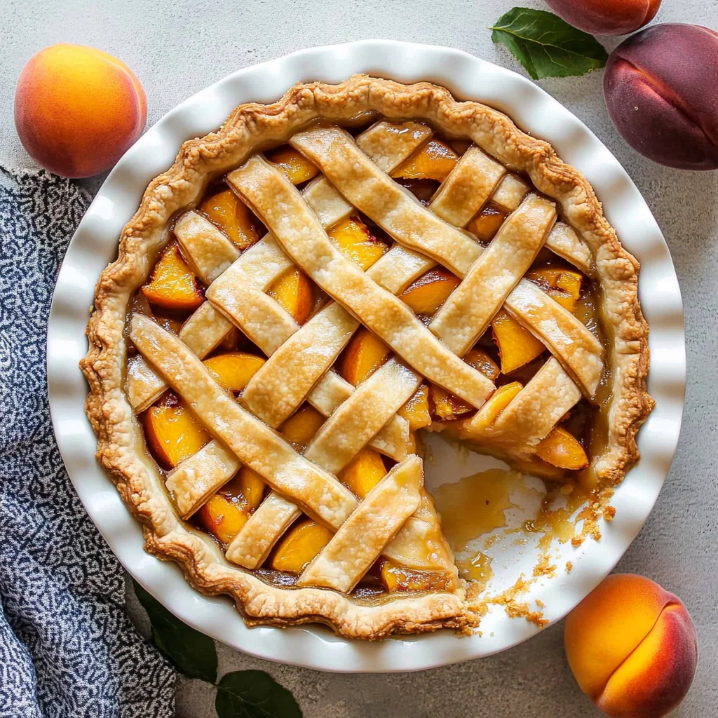 The Best Peach Pie