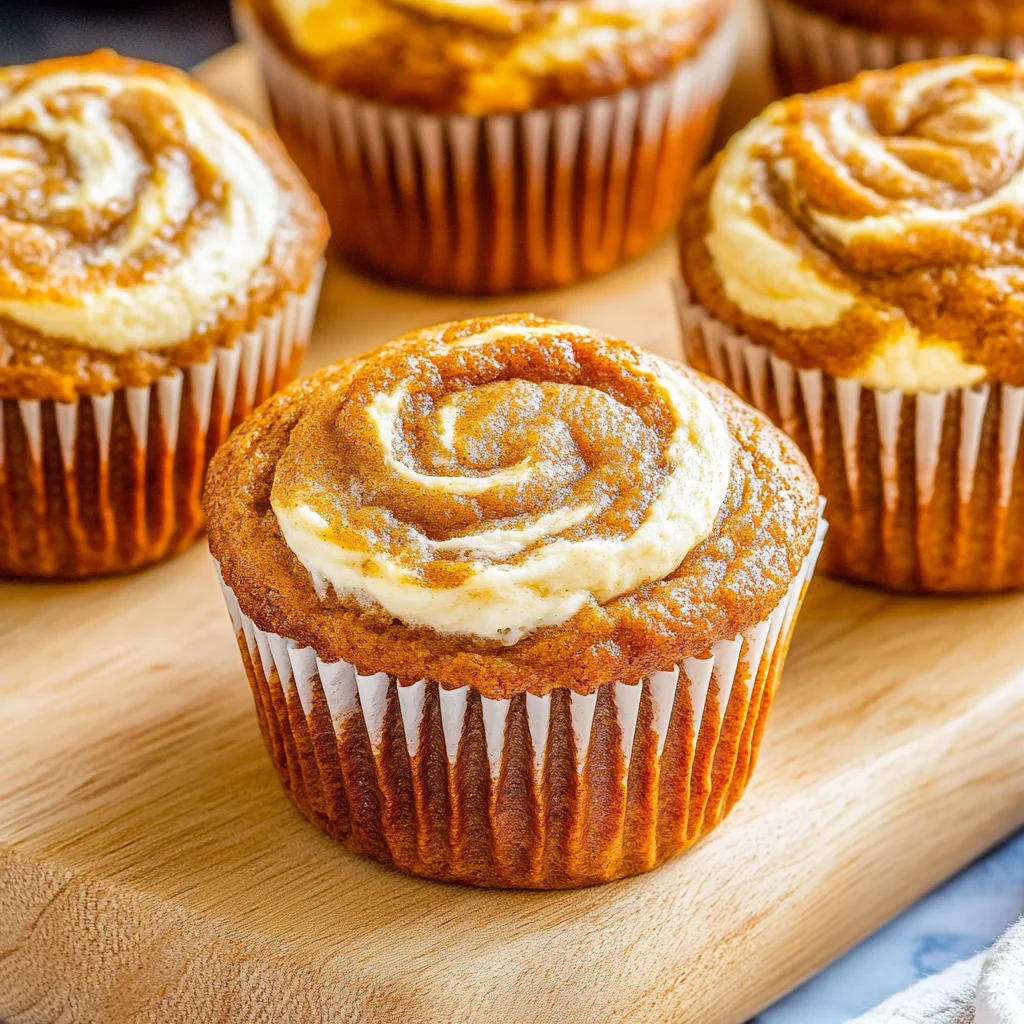 Best Swirled Pumpkin Cream Cheese Muffins
