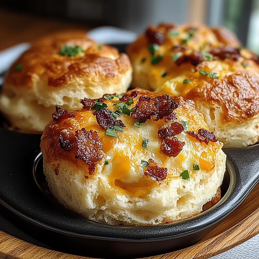 Cheddar Turkey Bacon Egg Biscuit Bombs