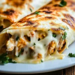 Cheesy Garlic Chicken Wraps
