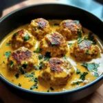 Chicken Meatballs in Coconut Curry Sauce