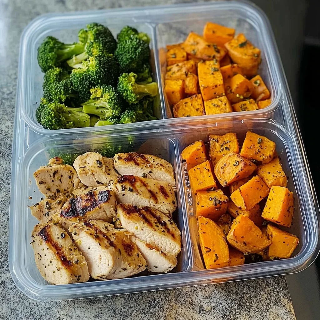 Chicken, Sweet Potato & Broccoli Meal Prep Bowls