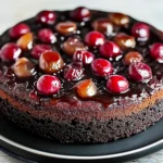 Chocolate Cherry Upside Down Cake