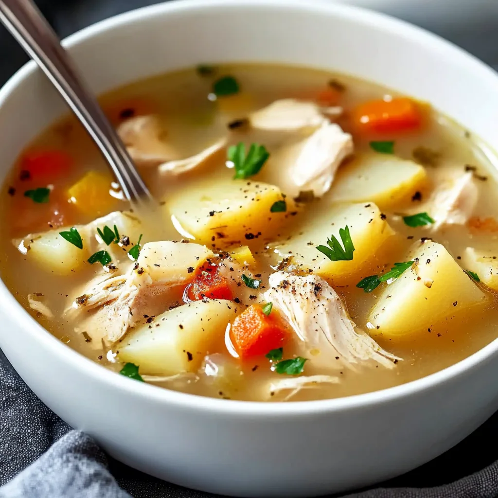 Comforting Chicken Soup with Potatoes