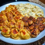 Creamy Cajun Chicken Tortellini in Garlic Cheese Sauce