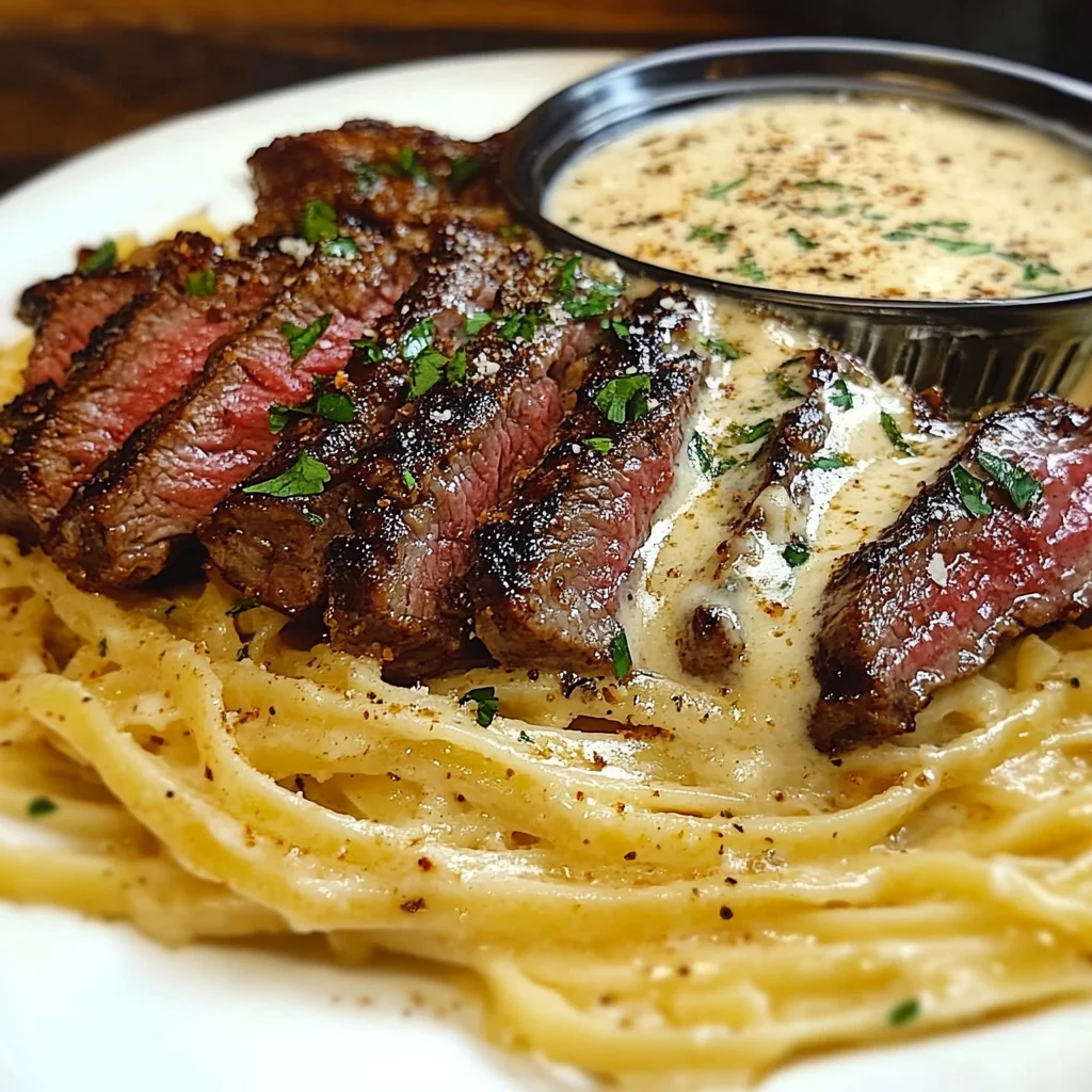 Creamy Cajun Steak Alfredo