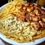 Creamy Garlic Chicken Linguine