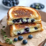 Crispy Blueberry Grilled Cheese