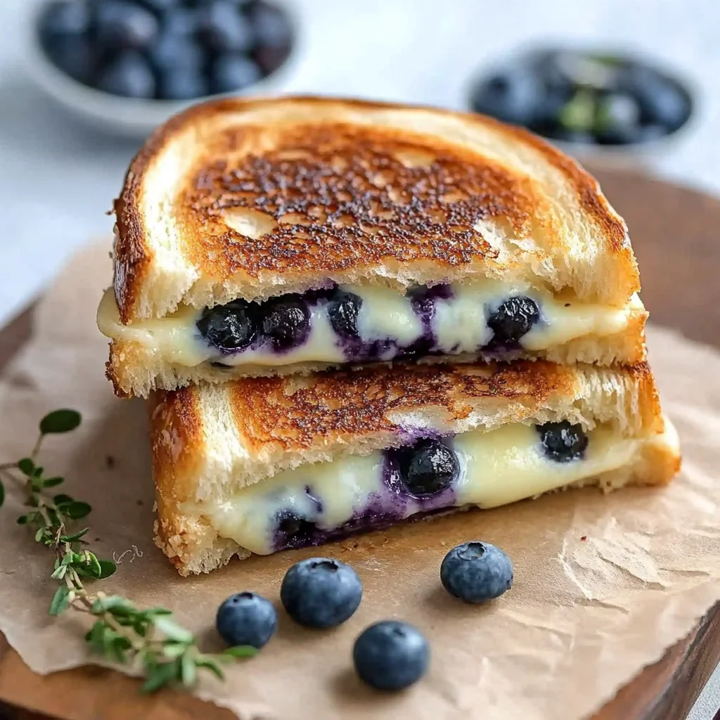 Crispy Blueberry Grilled Cheese
