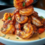 Crispy Cajun Shrimp with Creamy Sauce