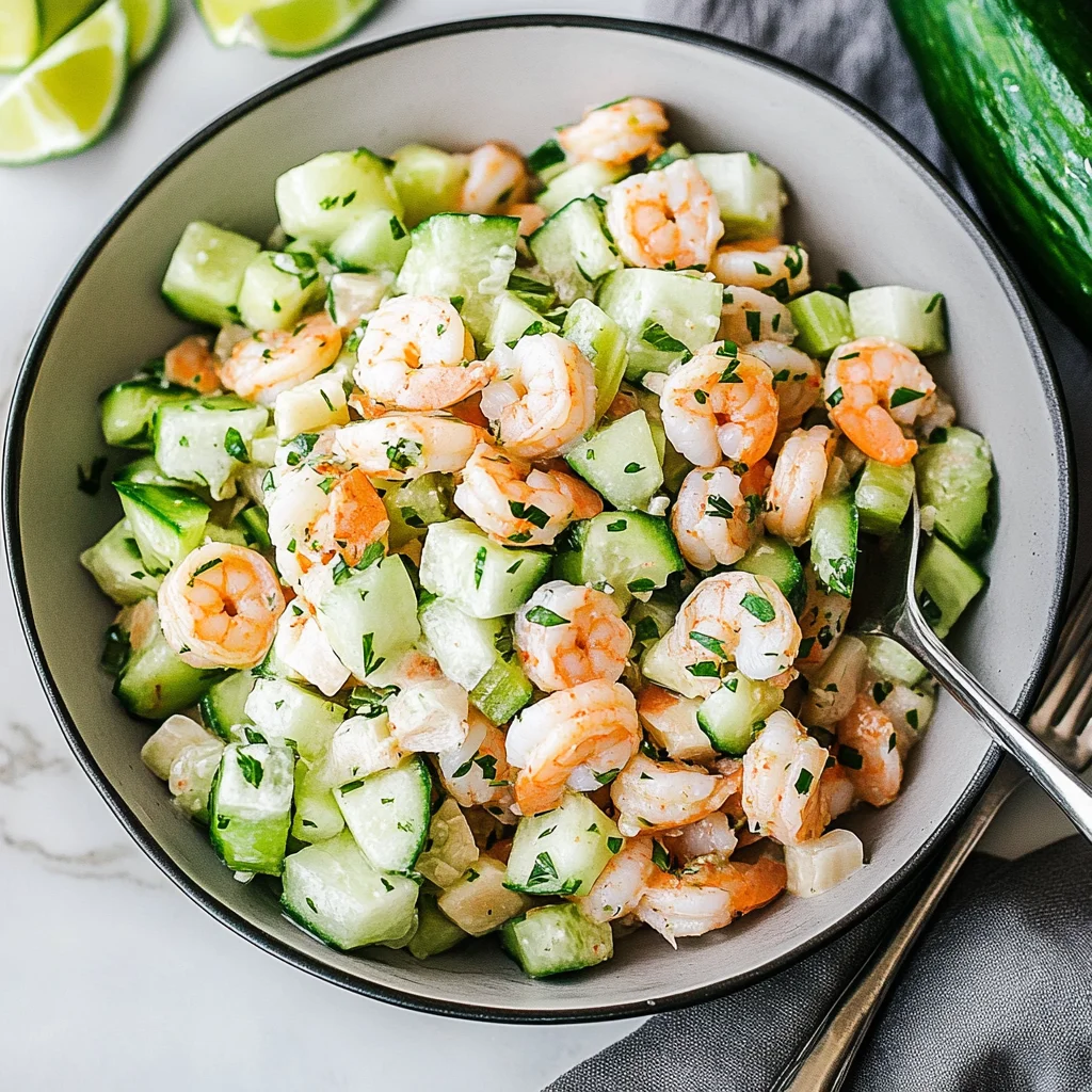 Cucumber Shrimp Salad