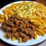 Garlic Butter Cajun Beef Penne in Velvety Cheese Sauce