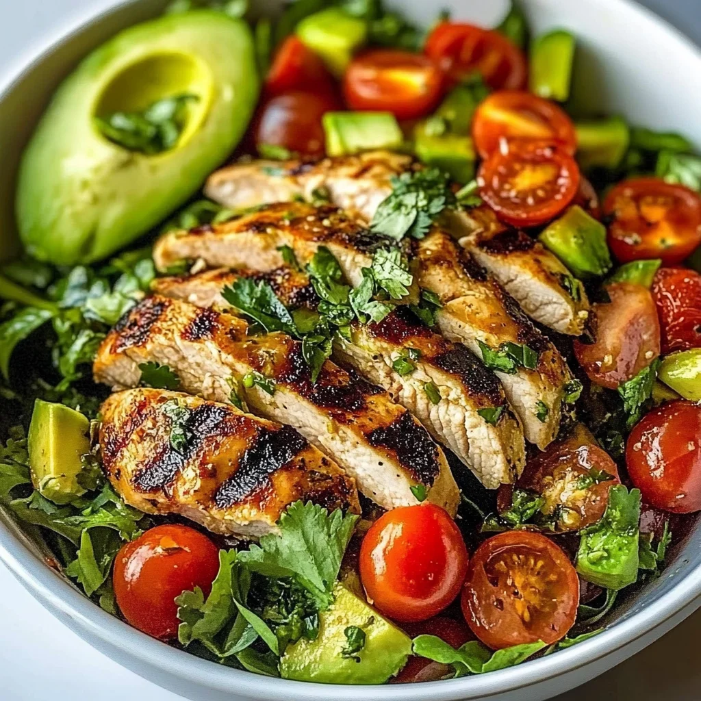 Grilled Chicken Avocado Salad