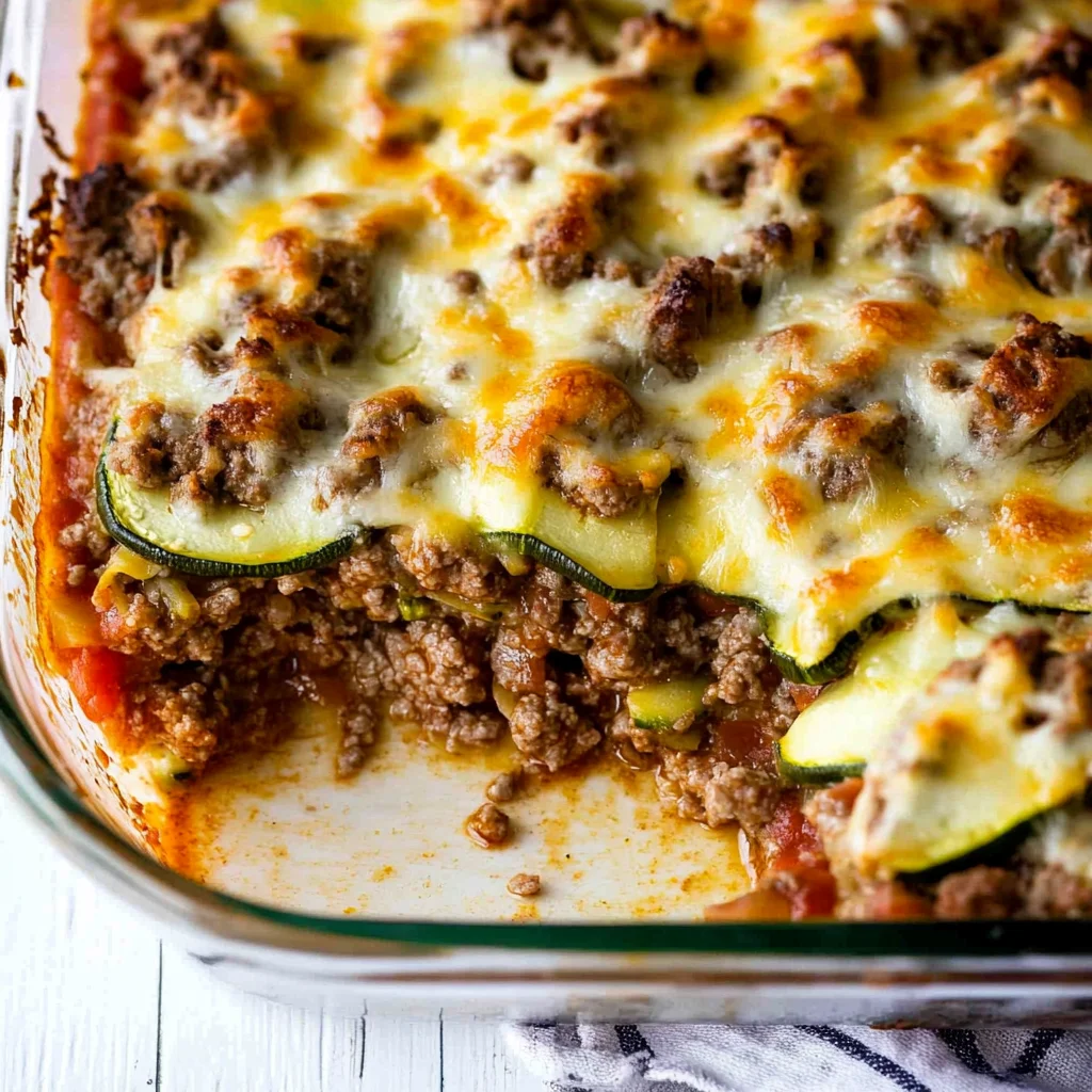 Ground Beef Zucchini Casserole